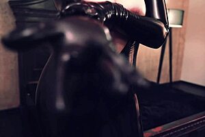 sexy latex milf neighbor seduces with juicy curves tight pussy domination