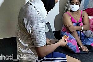 Desi boudi rides servant cock with condom in bedroom part 1?