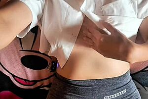 colombian influencer bunny flashes huge tits outdoors public tease