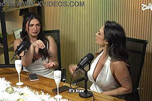 three busty latina milfs steal california tv interview