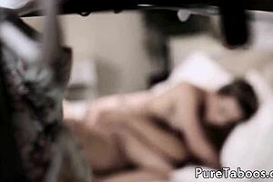 I ride my stepmom's forbidden cock in steamy shower