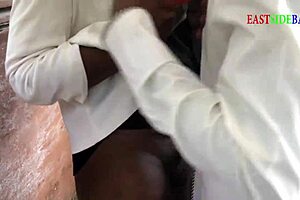 bbw ebony milf bends over for monster bbc creampie doggystyle with friends