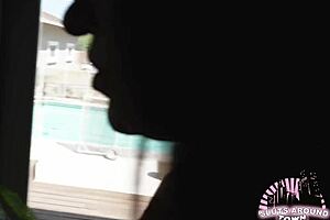 a curvy cougar spots the pool boy and pulls him in for wet lingerie doggystyle riding deepthroat cumshot facial missionary sloppy