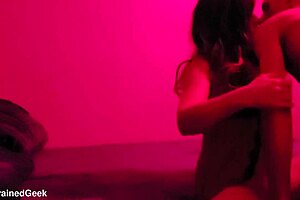 milf locked submissive in handcuffs