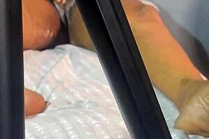 sheer fabric clings to buttery clit during pussy massage!