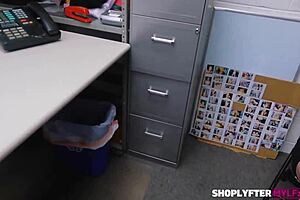 senator's wife violet monroe shoplifts then bends for doggystyle pounding