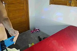 vivi guedez carnaval funk bareback makes her squirt on cock then double cum on big ass