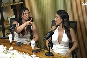 three busty latina milfs steal california tv interview