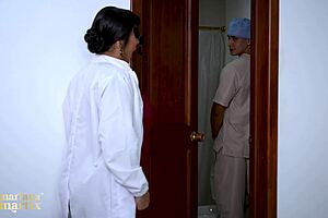 😈 doctor's huge cock slips into nurse mariana martix wet pussy at night shift! 💦 max betancur pounds bathroom bathroom