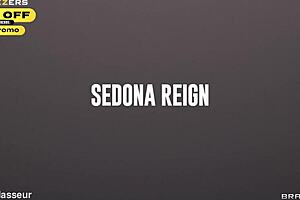 Raiding sedona reign's panties leads to milf threesome creampie pounding in bedroom