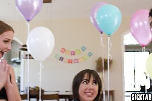 Dildo Party Fucks Whitney Wright and Lesbian Friends Hard