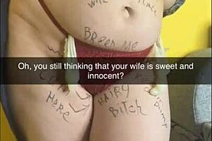 shy chubby wife bred creampied gangbanged into milky humiliation bitch