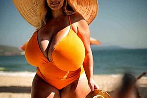 THICK BBW MOM bounces her FAT TITS in ai generated bouncing boobs frenzy