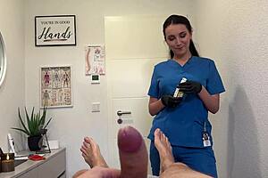 Shit, he got caught stroking during my massage... now what nurse?