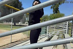 yolanda yamz curves bounce in outdoor park with rome major pounding 💦🌳😈