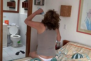 SPYING STEPMOM RESTS BEACH HANDJOB BIG TITS PUSSY FLASH COMPILATION