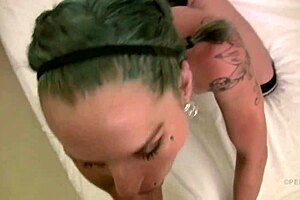 backpage prostitute drops corset for hardcore oral on her small flat chested tits