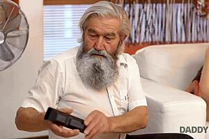 daddy4k's old pervert fingers pretty young chick's tight snatch hard