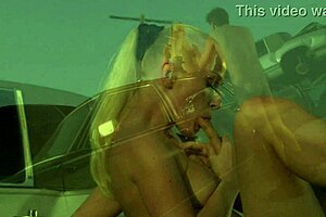 Fucking blonde milf ass hard in car