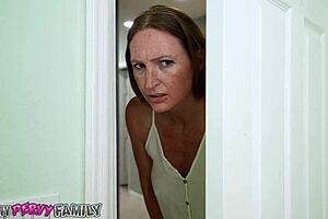 Cheating milf Brandi Johnson skips condoms fucking stepson creampie deepthroat