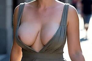 Busty milfs flashing massive natural tits nipples in public voyeur compilation 3! 🍈🍈🔥 ai generated slips got me hooked 😍
