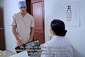 😈 doctor's huge cock slips into nurse mariana martix wet pussy at night shift! 💦 max betancur pounds bathroom bathroom