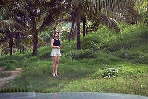 deep car blowjob turns risky pov titjob cumshot no one watching
