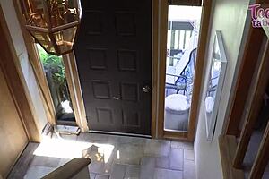 Blonde Lilith Grace fucks boss Seth Brogan doggystyle creampie!