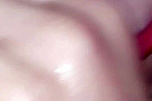 stepmom's super wet pussy red lipstick tease