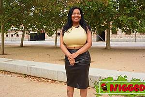 thick jenifer dominicana hunts street dick with her giant tits bouncing