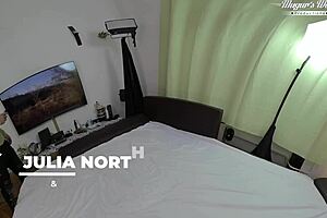 Julia north mature hairy loves deep doggystyle monster cock gaping