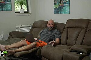 Ghostface intruder surprises mature milf in homemade Halloween roleplay scene one of three.