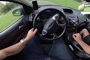 Nympho wife Julia North drops panties for quick deep anal in forest with big cock