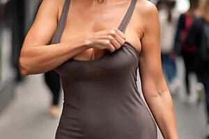 Busty milfs flashing massive natural tits nipples in public voyeur compilation 3! 🍈🍈🔥 ai generated slips got me hooked 😍