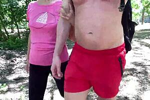 wanna cum in her thong right in the park?