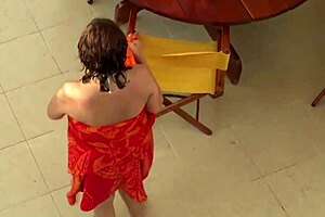 stepmom says no beach fuck but i fill her hairy pussy with cum anyway