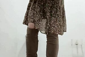 What if your french maid slave flashed chained in public streets?