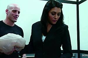 I'm thrilled chatting with my cheating fuck in this stuck elevator, big saggy tits spilling from underboob bra