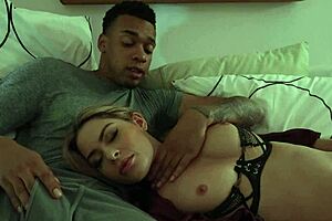 Stepmom's Big Natural Tits Wrap Stepsons Massive BBC Dripping Wet