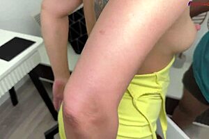 mo bends alex fox over for first black anal creampie