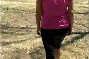 wanna cum in her thong right in the park?