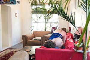 i couldn't resist helping my stepson with hot doggystyle creampie sex