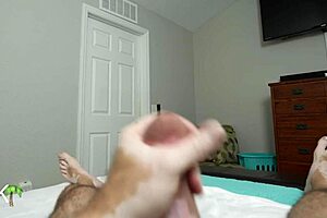 Ghostface intruder surprises mature milf in homemade Halloween roleplay scene one of three.