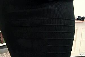 i love givin this black hair domina slave a dirty talk handjob while she facesits me in stockings bdsm