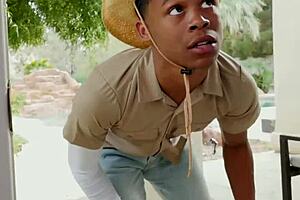 Luscious blonde milf in stockings gets amused riding huge bbc insertion cowgirl style