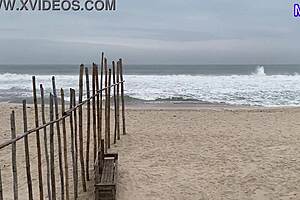 Naughty African Beach Slut Flashes Trimmed Pussy And Goes Wild Publicly