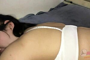 Fucked Pantyhose Asian MILF Creampie Dripping Pussy Deep!