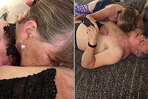 Granny Carmen the dark magician gilf slurps cock like a pro