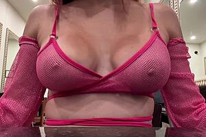 italian artemisia love's big natural tits bounce horny close up solo?