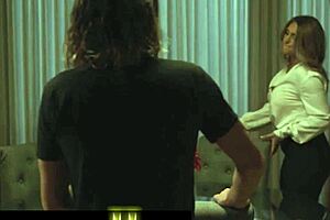 Smoking milf titty fucks son-in-law then takes spanking